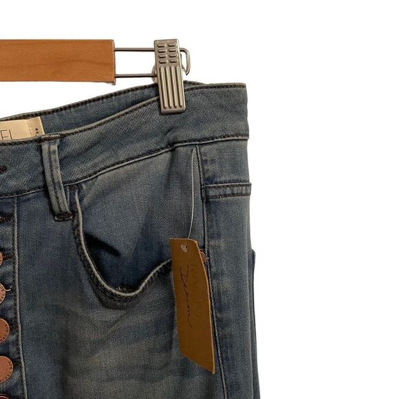 RACHEL Rachel Roy | Dirty Dancing High-Rise Button-Up Flare Jeans Size 29 NWT - Picture 2 of 9